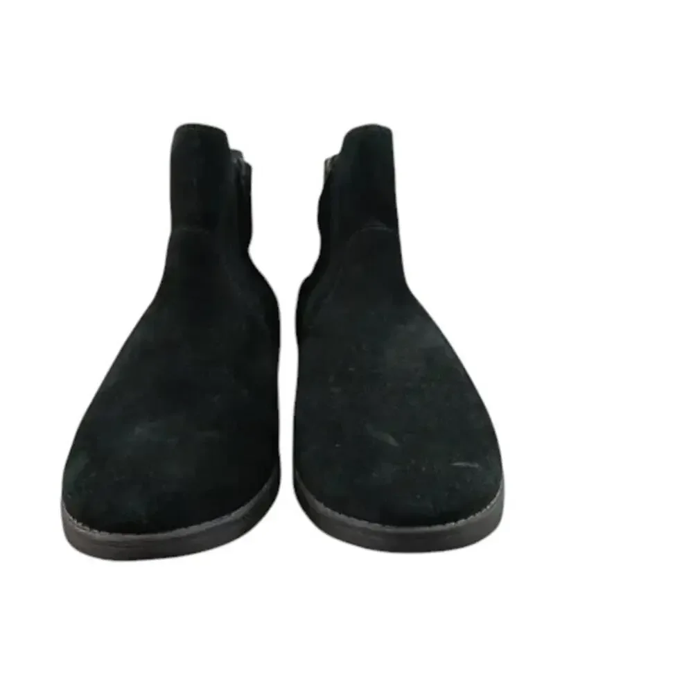 Clarks Shoes Womens 10 Boots Classic Block Heel Leather Nevella Fashion Black
